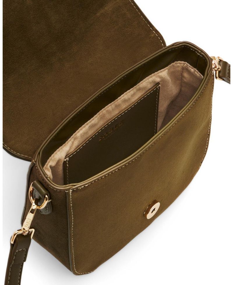 Beth Faux Suede Saddle Bag