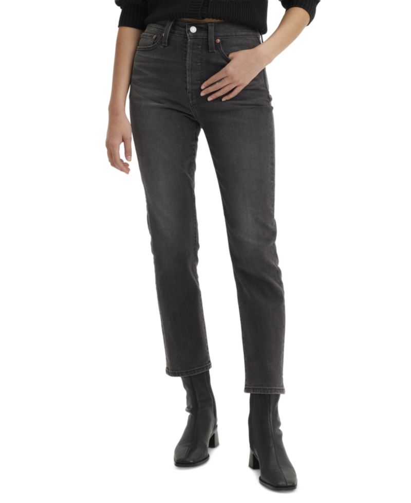 Women's Wedgie Straight-Leg High-Rise Cropped Jeans