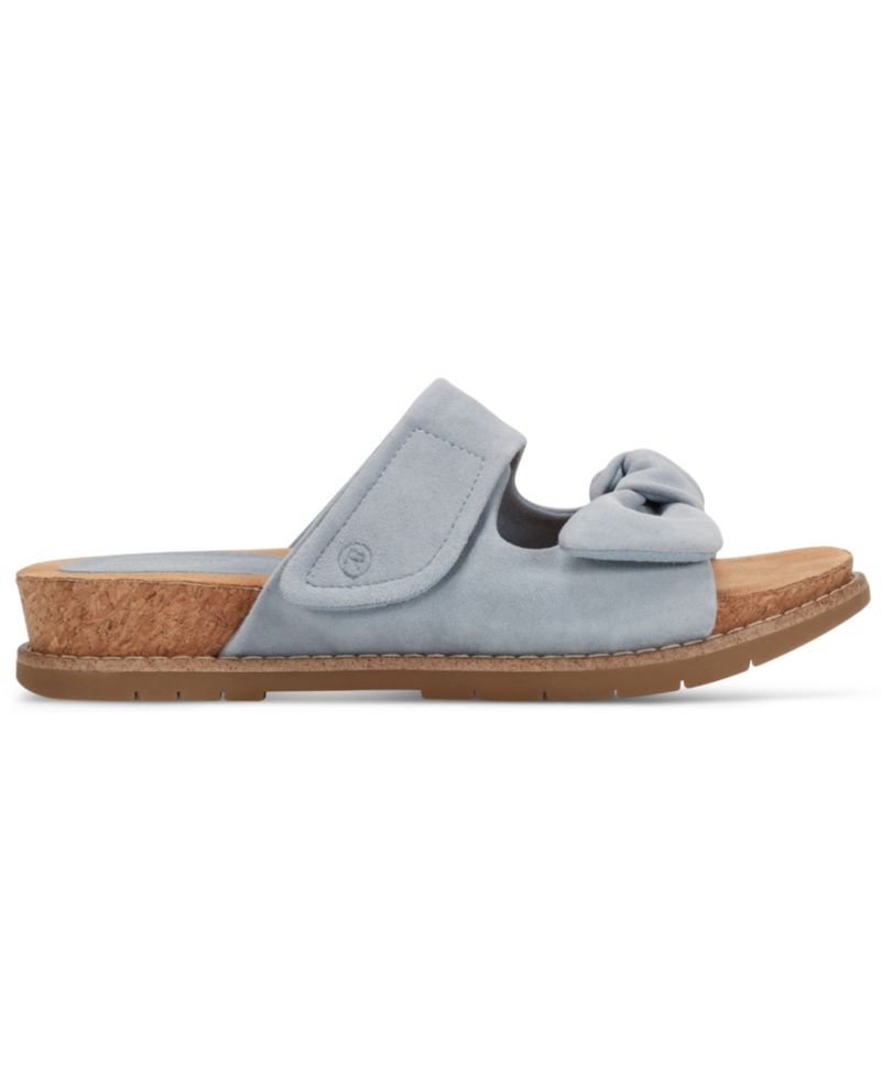 Women's Zova Bow Flat Slip-On Footbed Sandals
