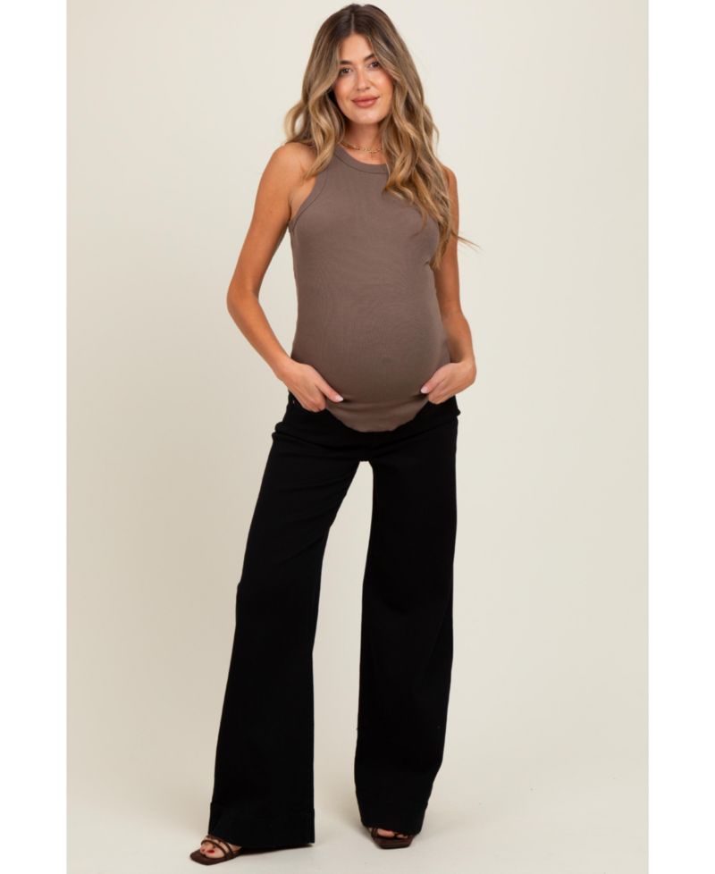 Women's Black Super Wide Leg Jeans
