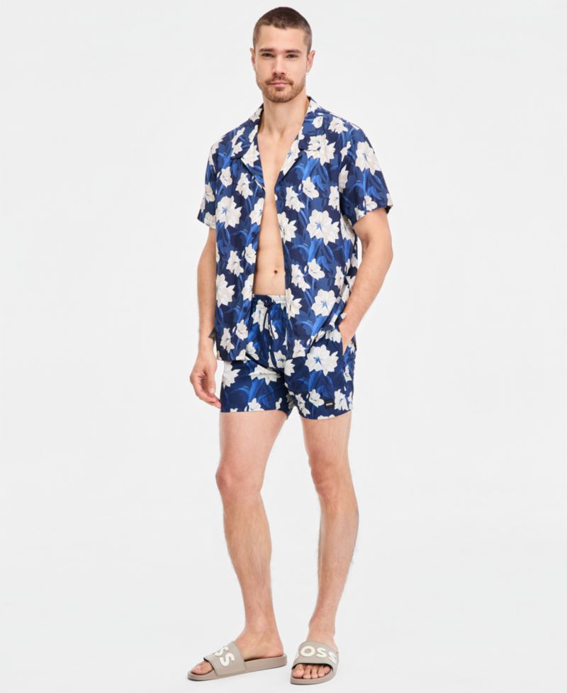 Men's Tropical Print 5" Swim Shorts