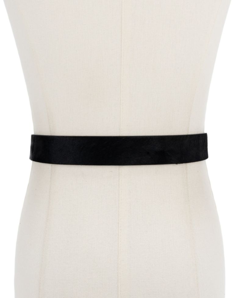 MICHAEL Polished Buckle Leather Reversible Belt