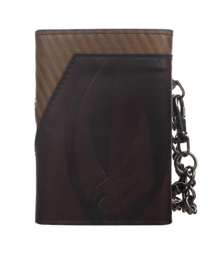 Men's Chain Wallet with Metal Shield