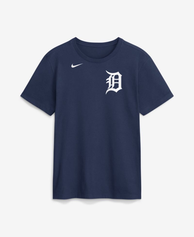 Men's Max Clark Navy Detroit Tigers Name & Number T-Shirt