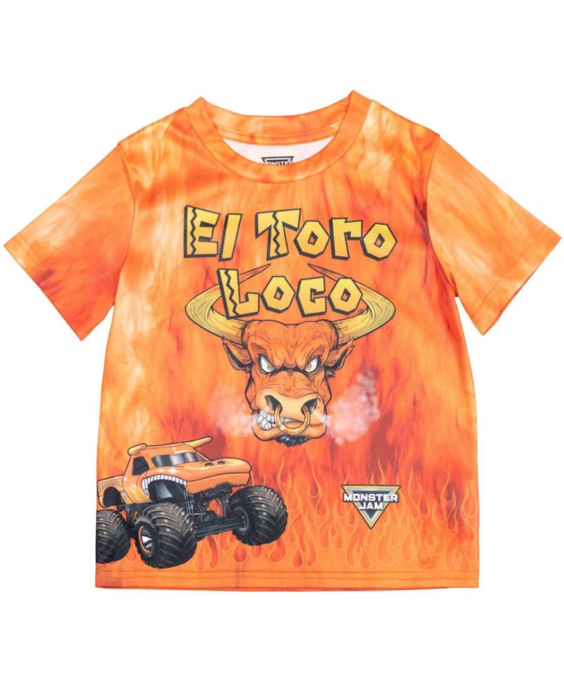 Boys 3 Pack T-Shirts to Grave Digger El Toro Loco Megalodon