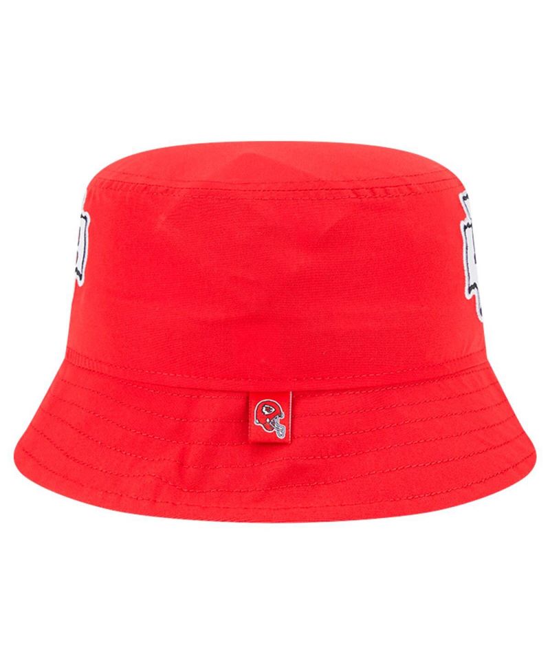 Men's Red Kansas City Chiefs Helmet Bucket Hat