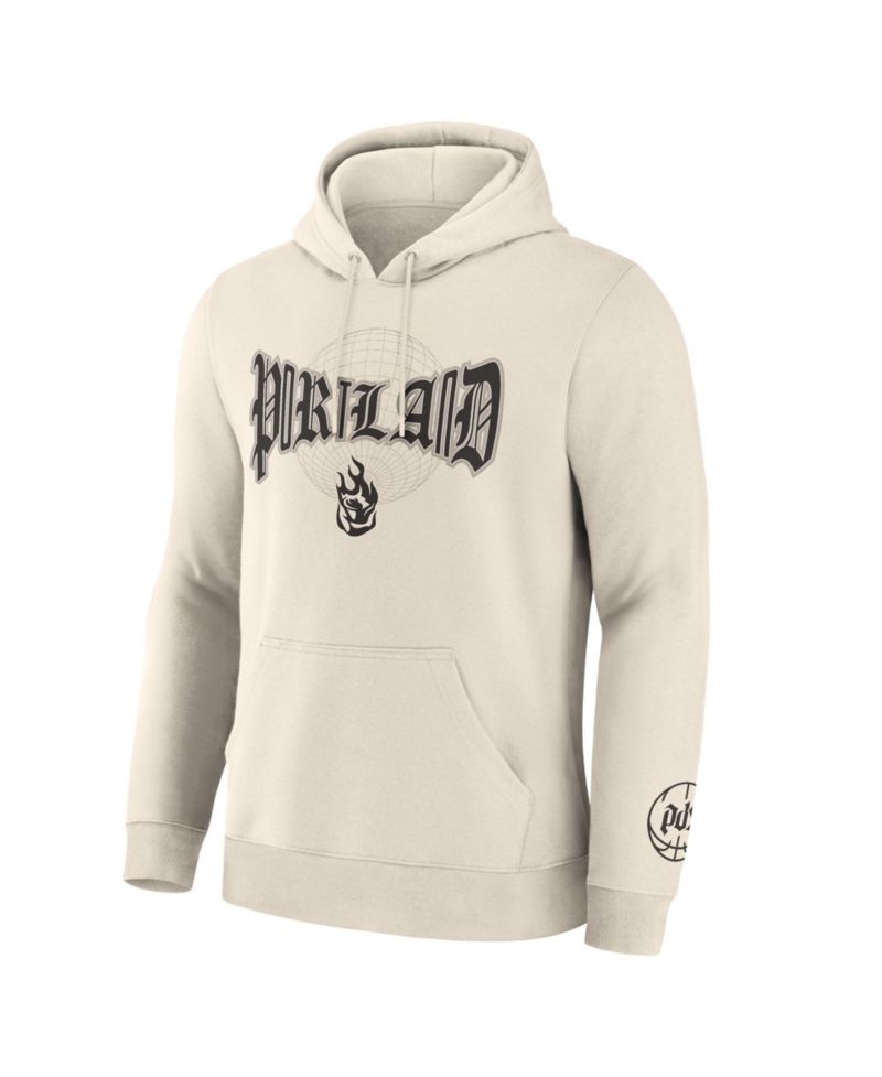 Men's Cream Portland Fire Legacy Fleece Pullover Hoodie