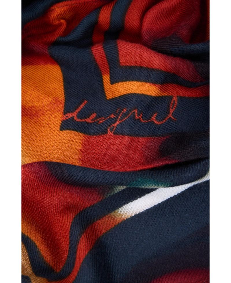 Women's Rectangular Floral Foulard