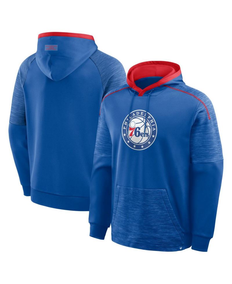 Men's Royal Philadelphia 76ers Pick Roll Defender Pullover Hoodie