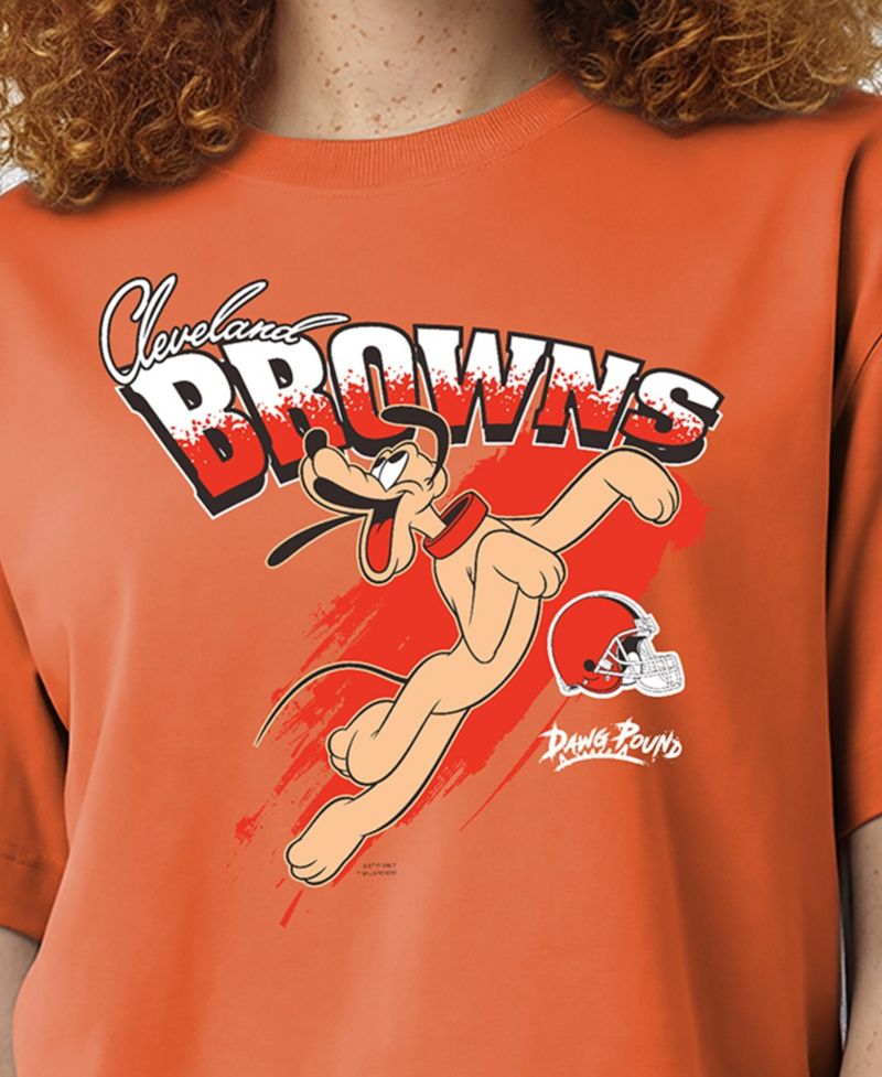 Women's Orange Cleveland Browns Disney X Champion All Star T-Shirt