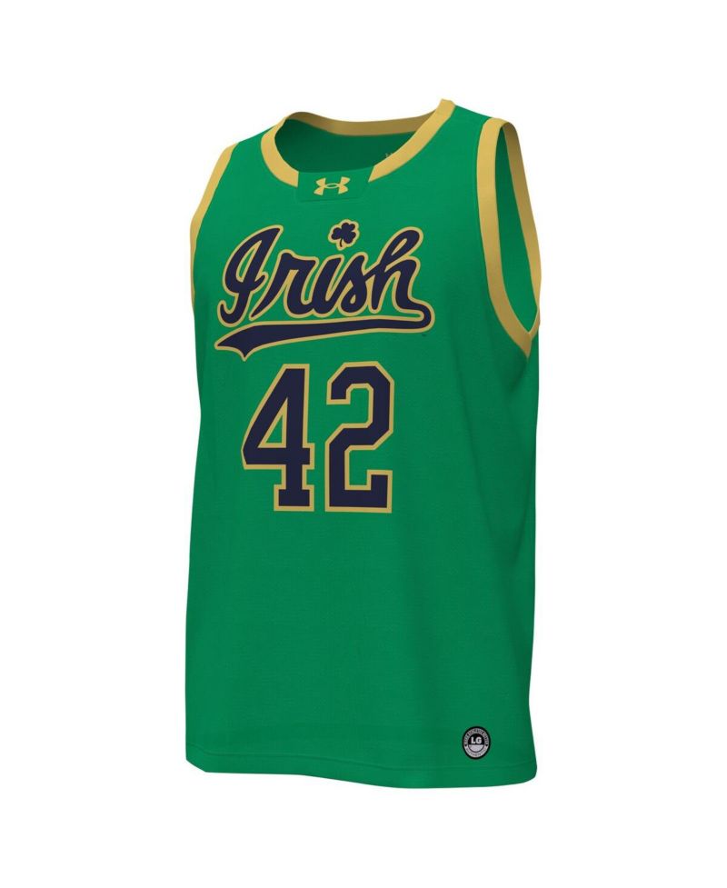 Men's 42 Notre Dame Fighting Irish Replica Basketball Jersey