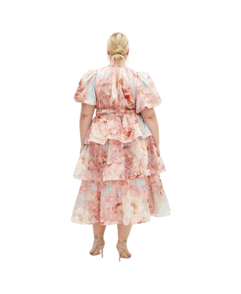 Women's Heavenly Floral Print Maxi Dress