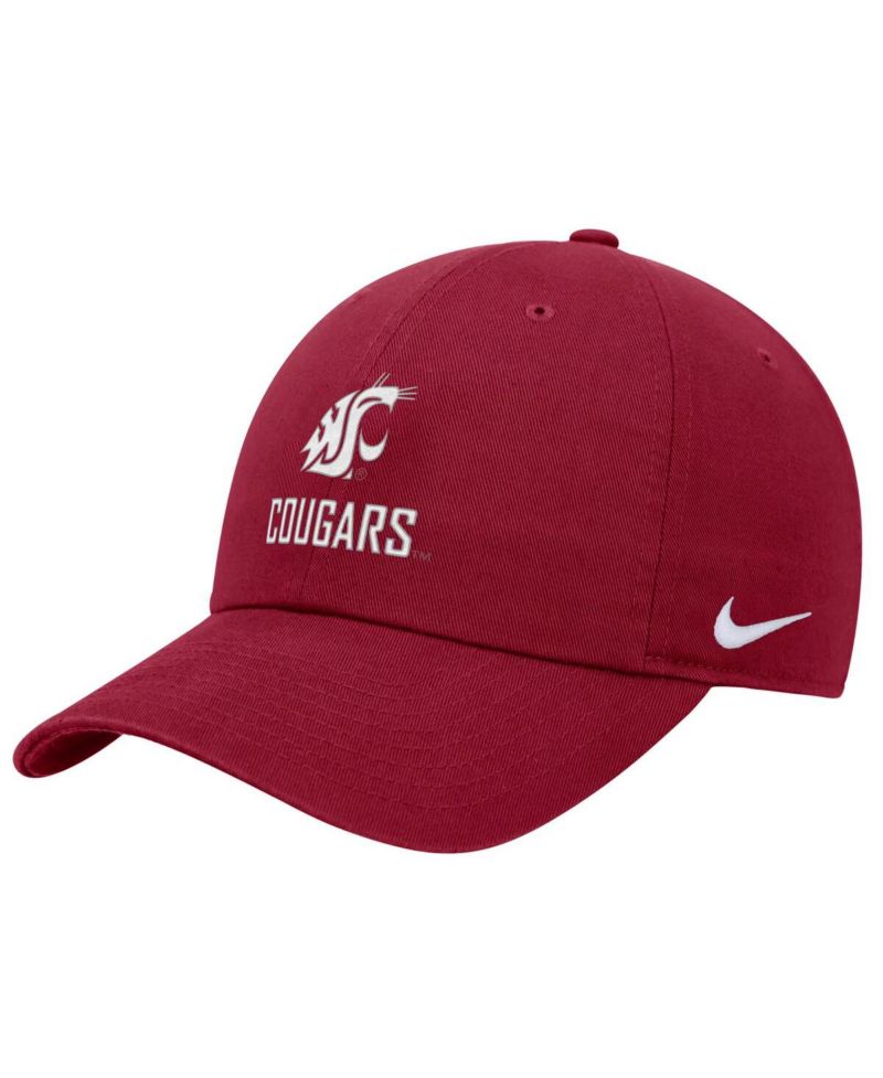 Men's Crimson Washington State Cougars 2025 On-Field Club Adjustable Hat