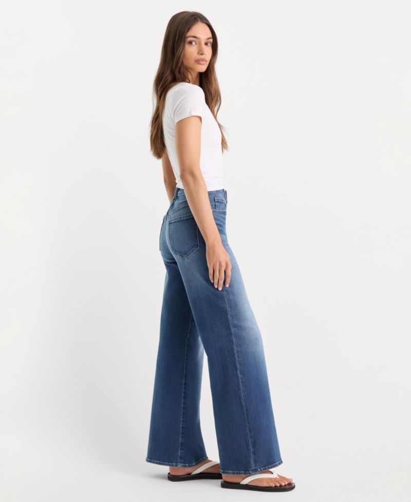 Women's Soft Tech Good Waist Palazzo Ankle Jeans