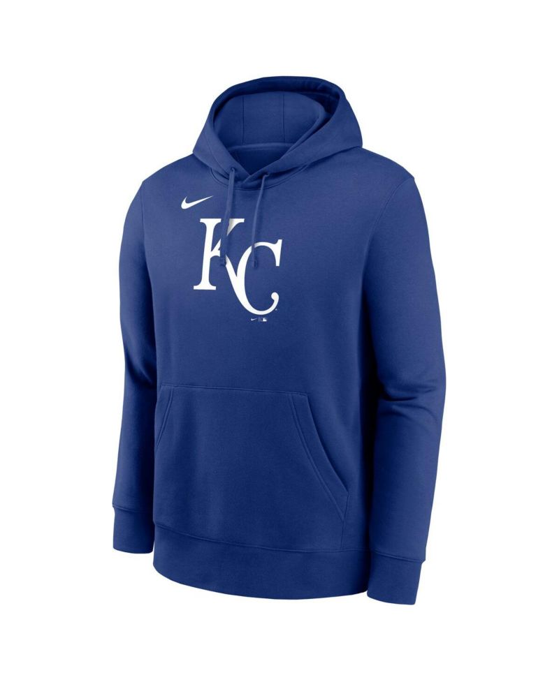 Men's Royal Kansas City Royals Logo Club Fleece Pullover Hoodie