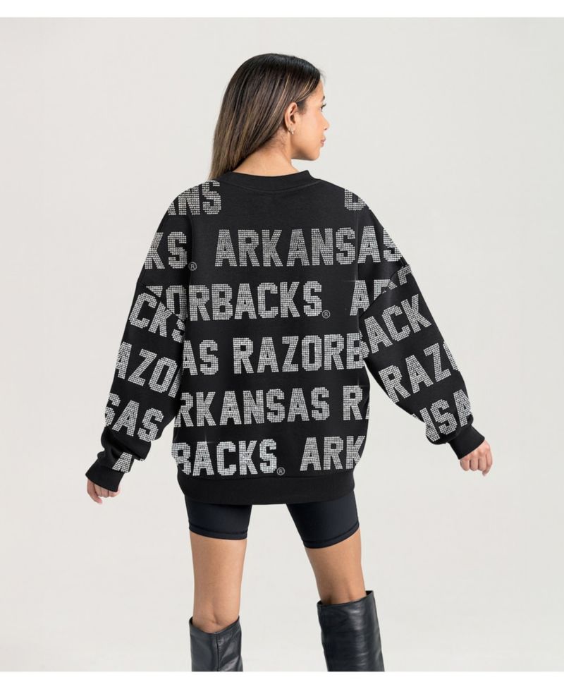 Women's Black Arkansas Razorbacks Hype Era Sweatshirt