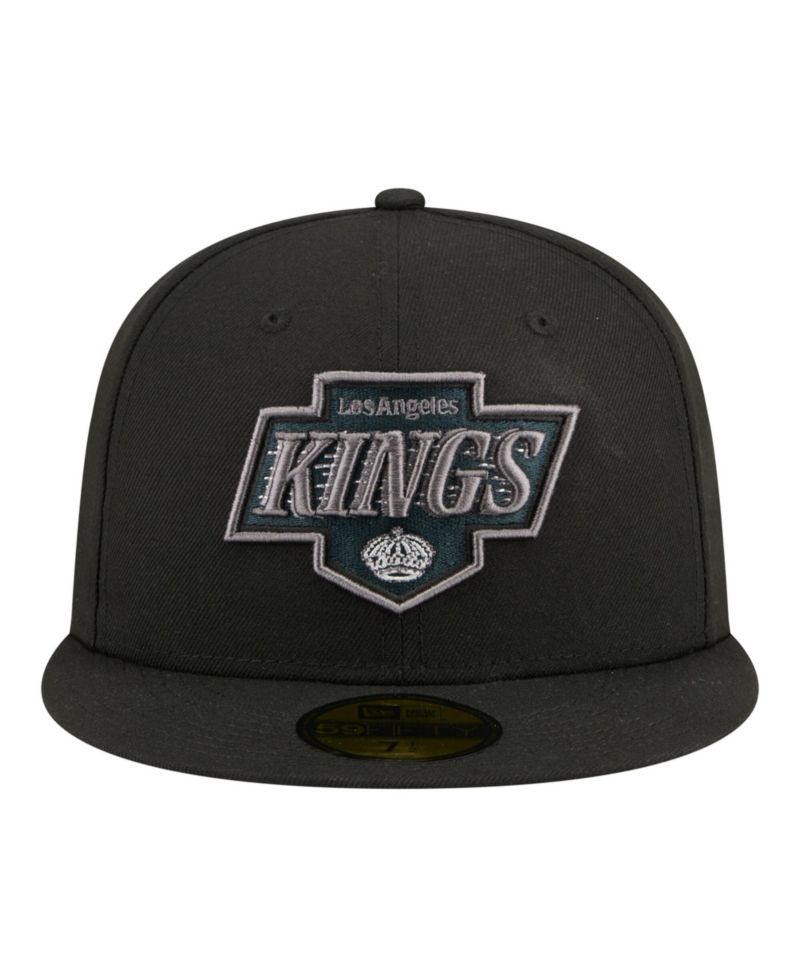 Men's Black Los Angeles Kings Color Pop 59FIFTY Fitted Hat