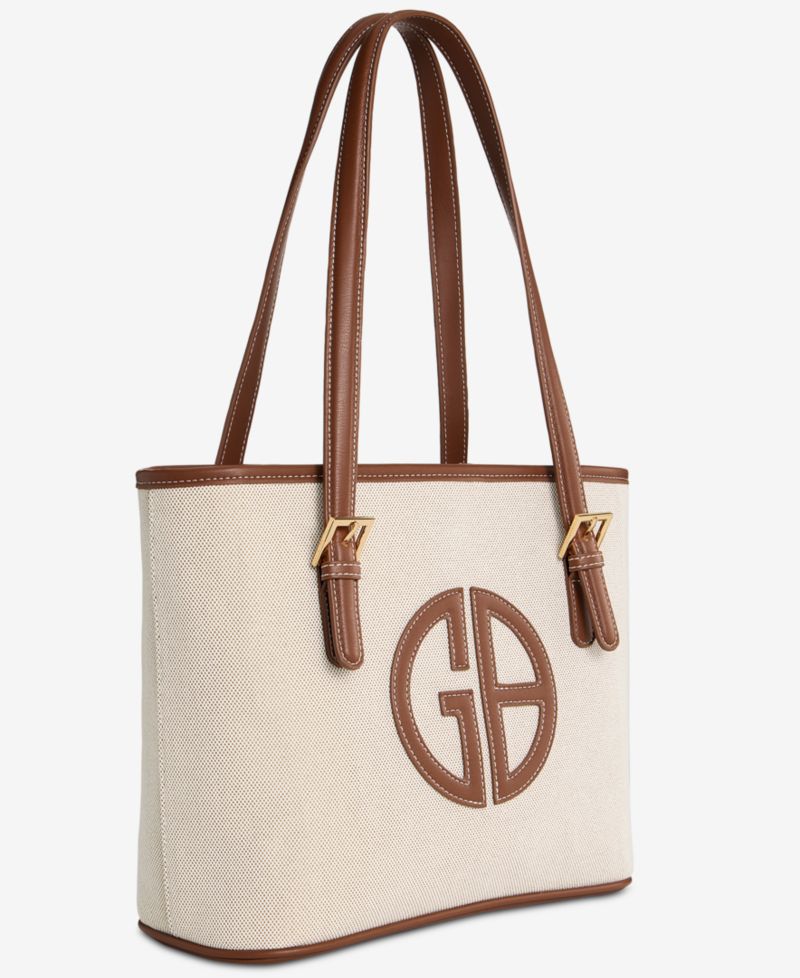 Linen Logo Tulip Tote