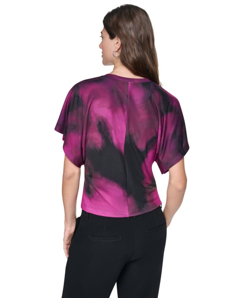 Women's Printed Wide-Sleeve T-Shirt