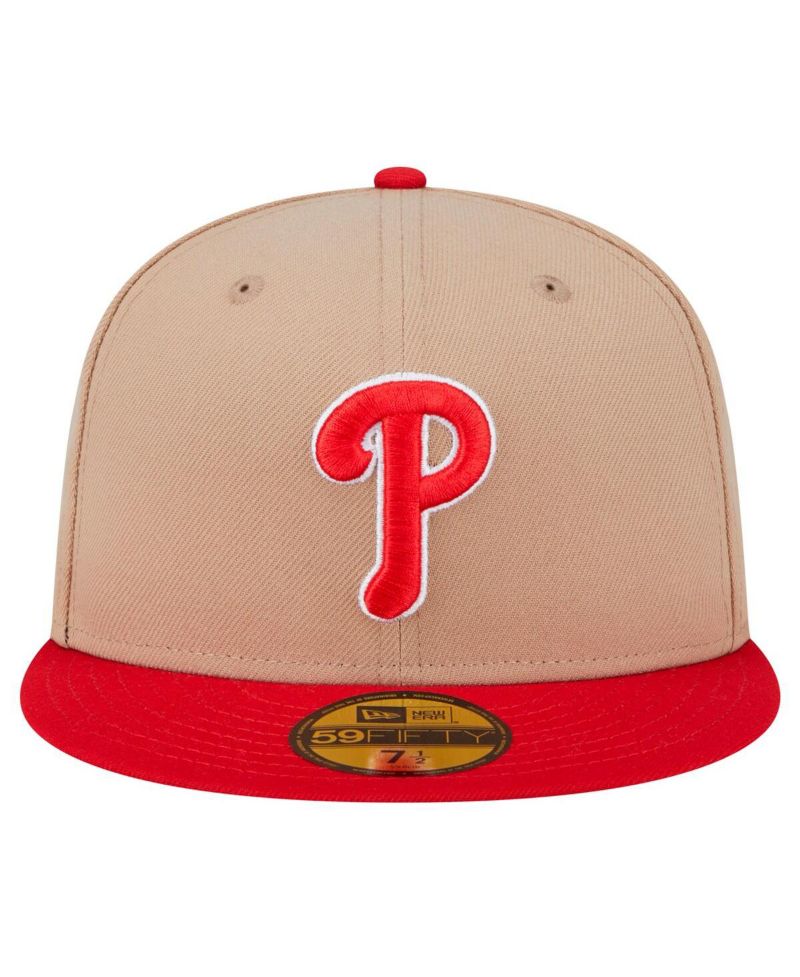 Men's Khaki Philadelphia Phillies 59FIFTY Fitted Hat
