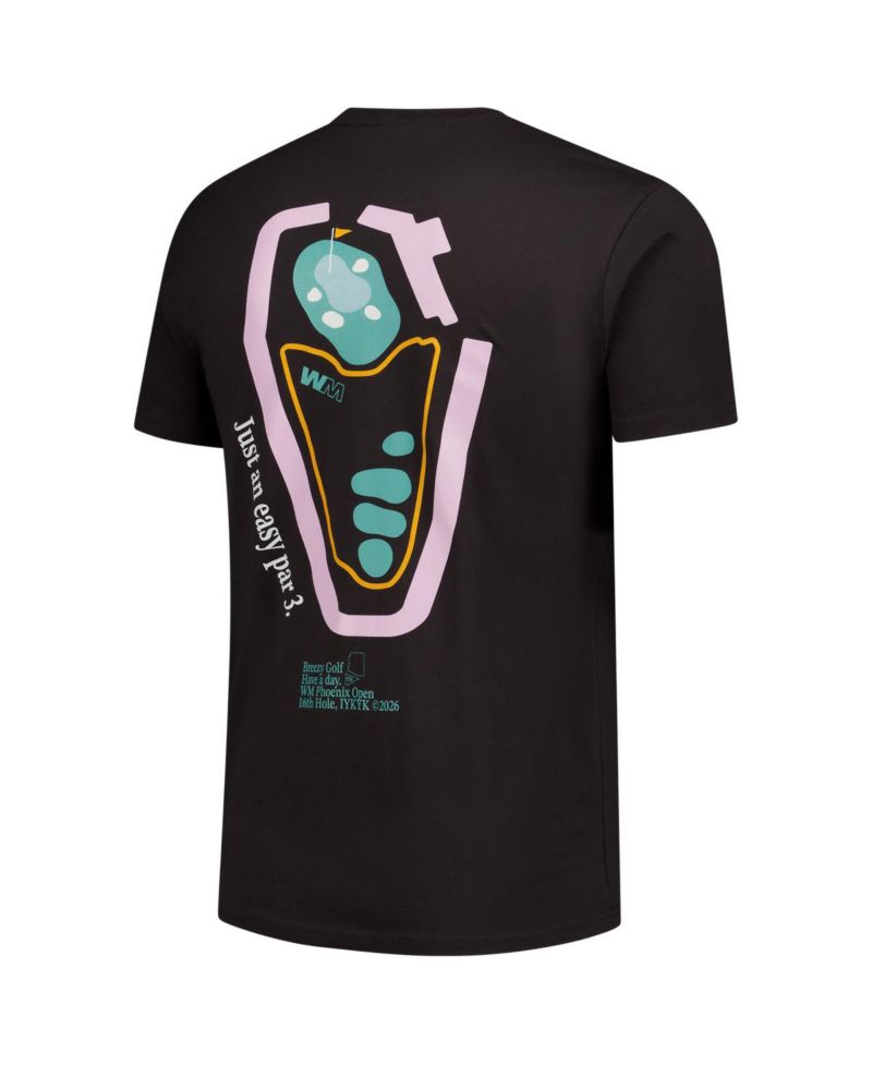 Men's Black WM Phoenix Open Easy Par Three T-Shirt