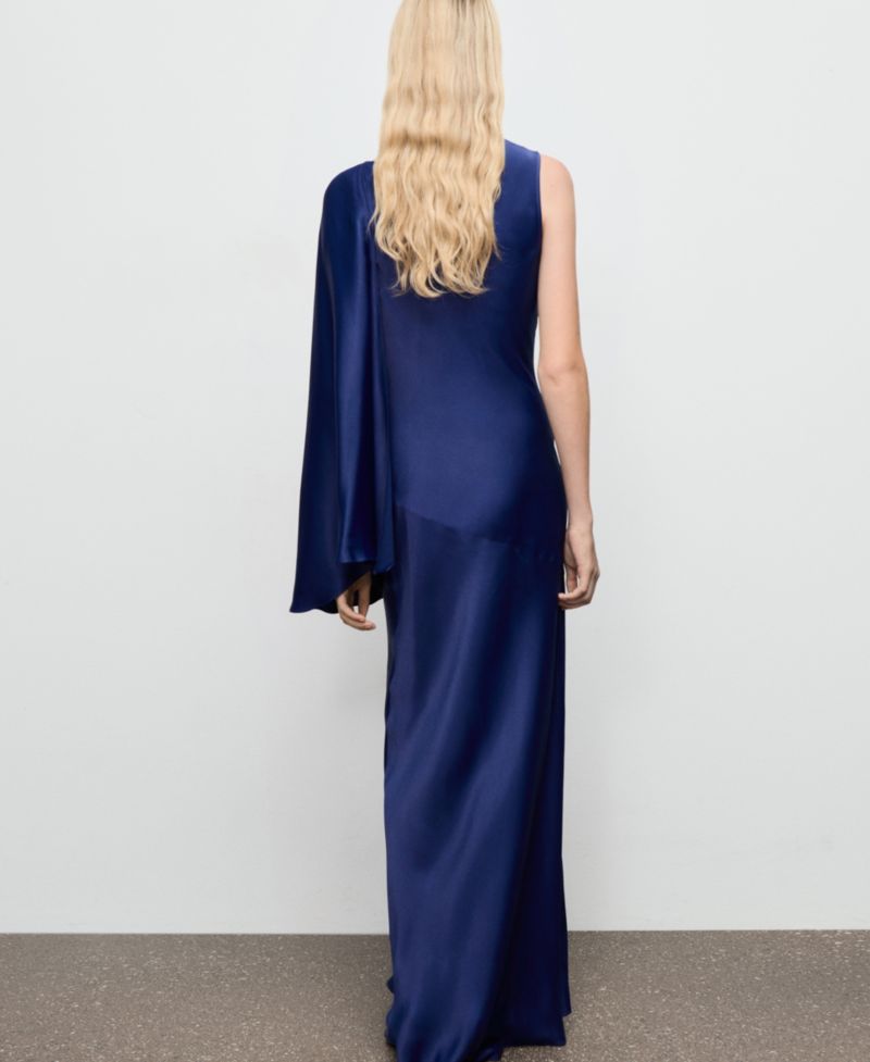 Women's Asymmetrical Satin Dress