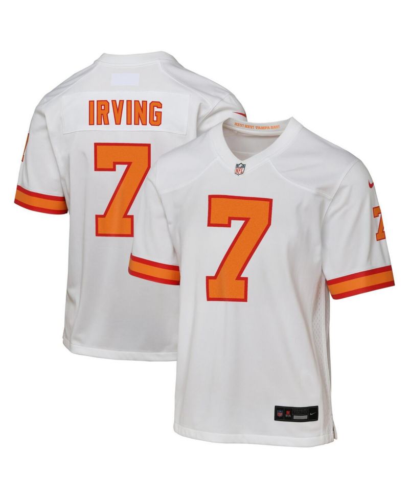 Big Boys and Girls Bucky Irving White '76 Tampa Bay Buccaneers Game Jersey