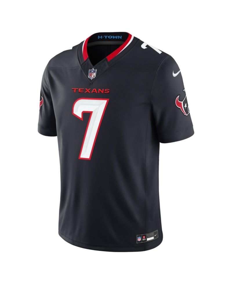 Men's C.J. Stroud Navy Houston Texans Vapor F.U.S.E. Stitched Limited Jersey
