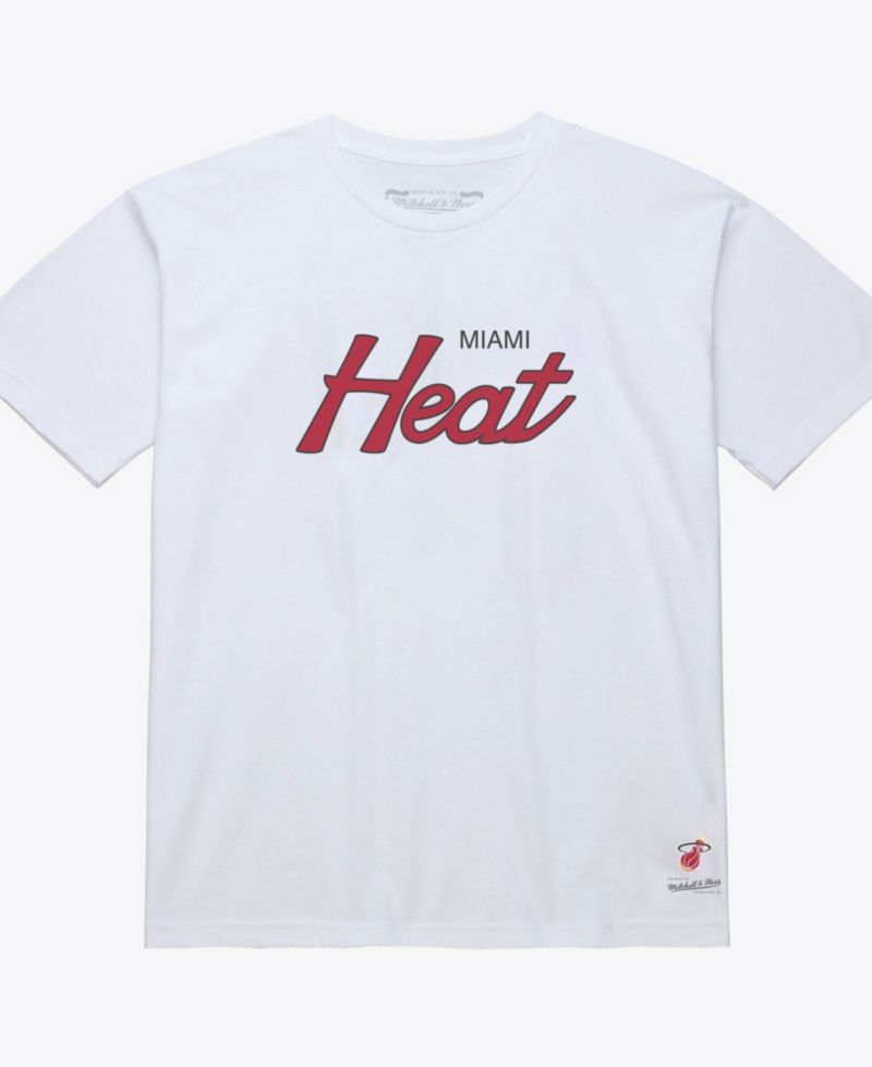 Men's White Miami Heat Wordmark T-Shirt