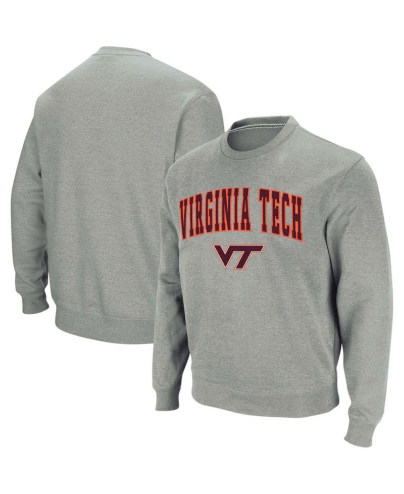 Men's Virginia Tech Hokies Arch and Logo Crew Neck Sweatshirt
