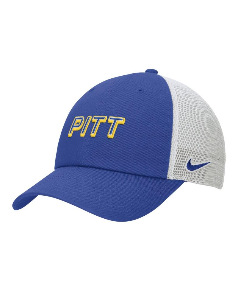 Men's Royal Pitt Panthers On-Field Club Adjustable Trucker Hat