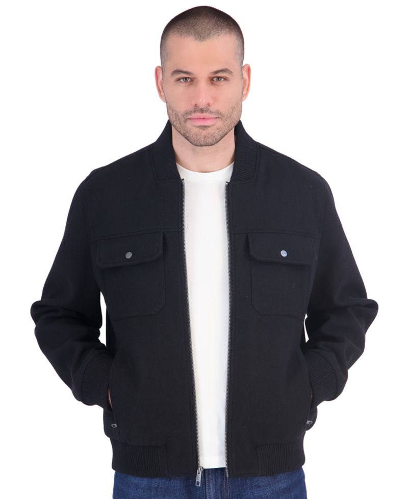 Men's Wool Bomber Jacket