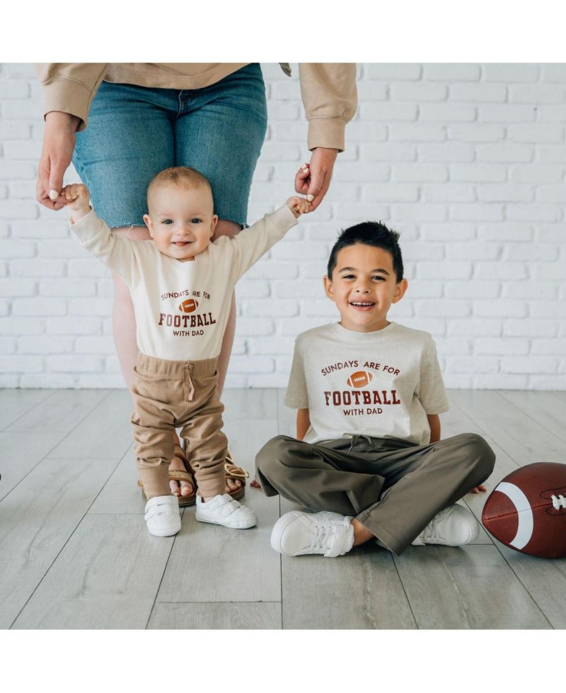 Baby Boys Sundays Are For Football Long Sleeve Romper