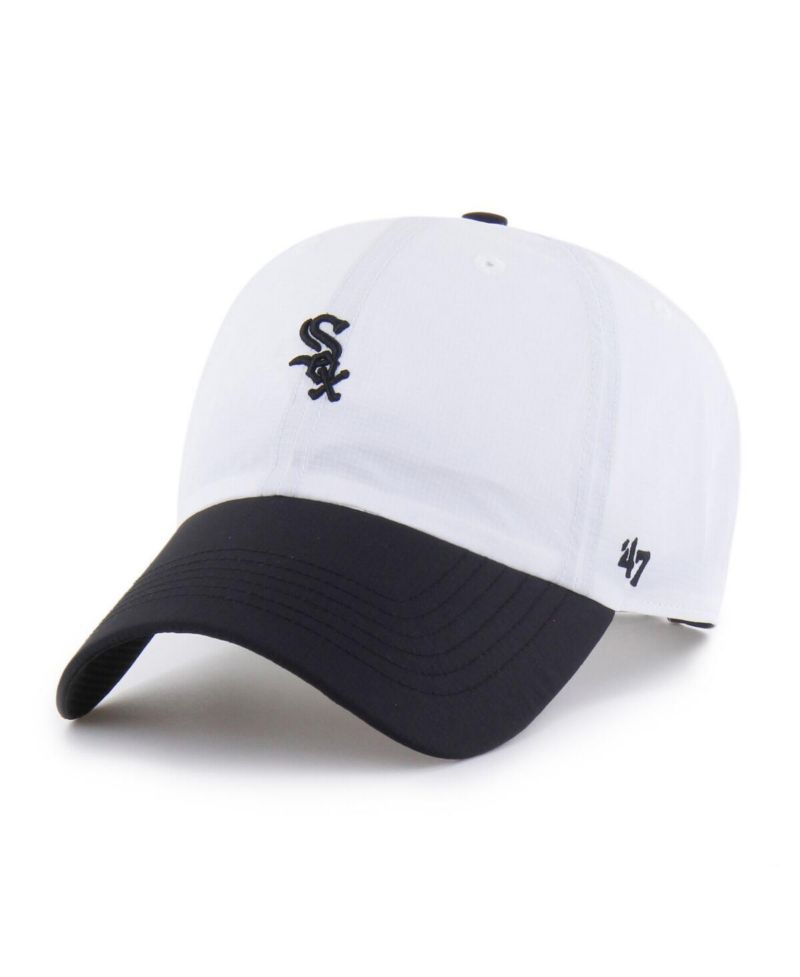 Men's White/Black Chicago White Sox Vista Mini Clean Up Brrr Adjustable Hat