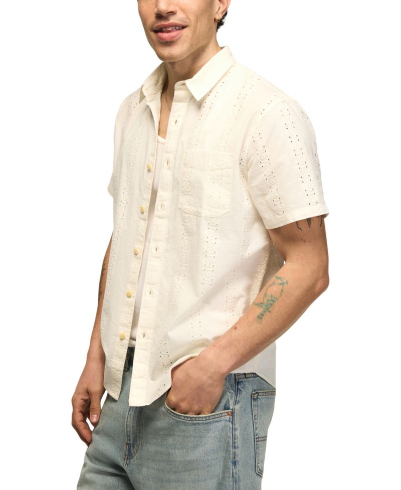 Men's Novelty Eyelet San Gabriel Short-Sleeve Shirt