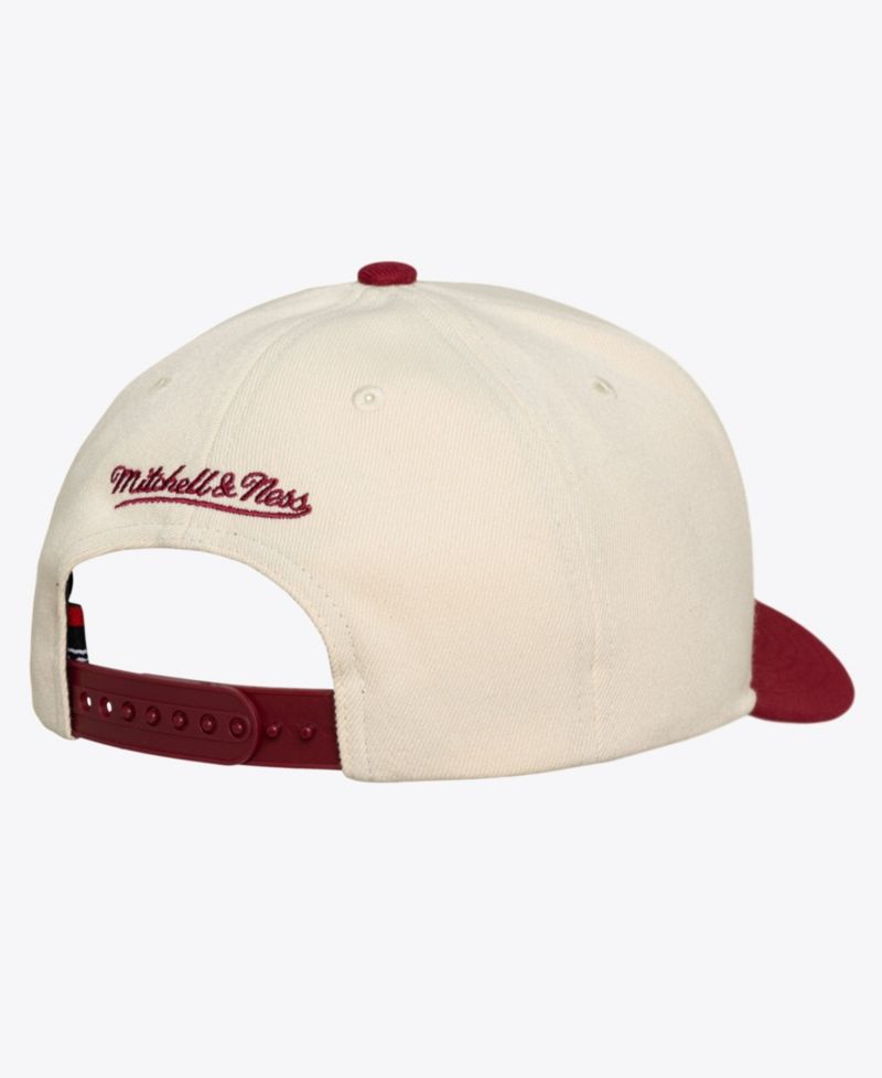 Men's Cream/Burgundy Philadelphia Phillies Cooperstown Collection Flawless Script Stretch-Snap Hat