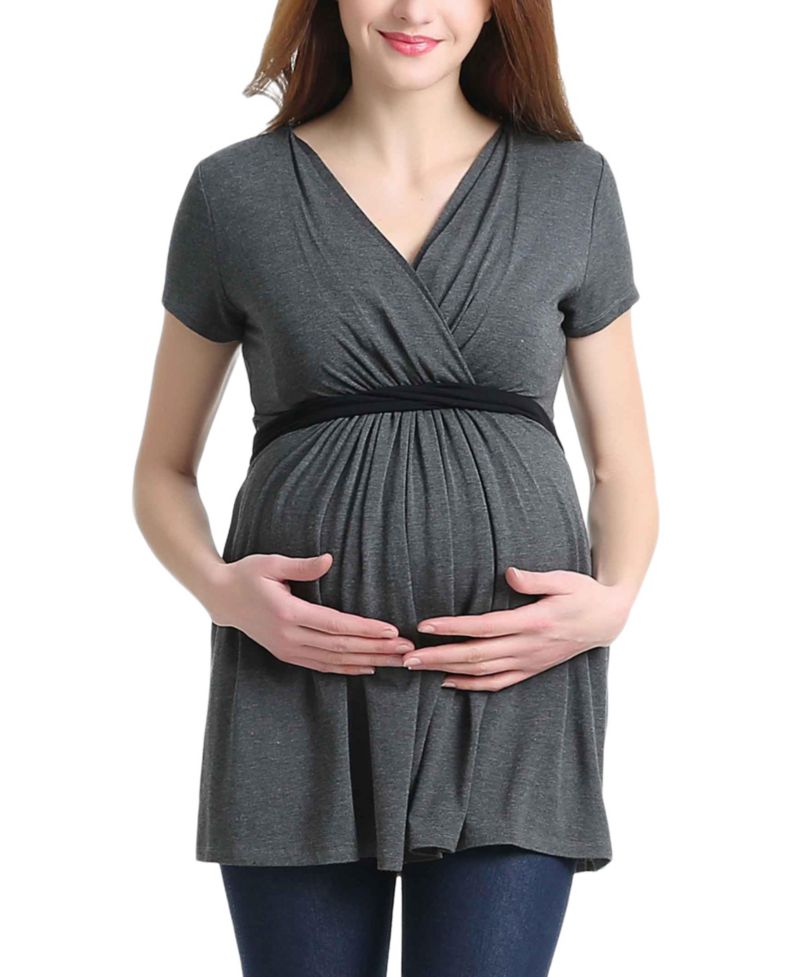 Maternity kimi + kai Nursing Colorblock Tunic Top