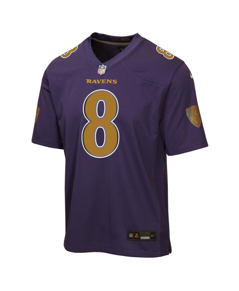 Big Boys and Girls Lamar Jackson Purple Baltimore Ravens Alternate 2 Game Jersey