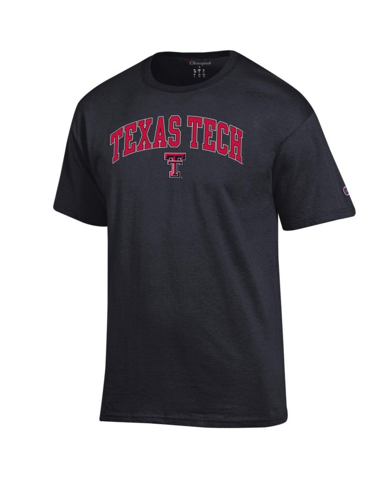 Men's Black Texas Tech Red Raiders Arch Over Logo T-Shirt