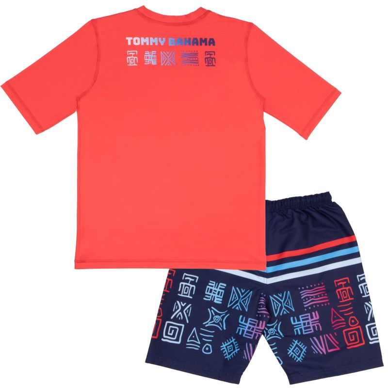 Little Boys Rash Guard and Swim Trunks 2-Piece Swimsuit Set