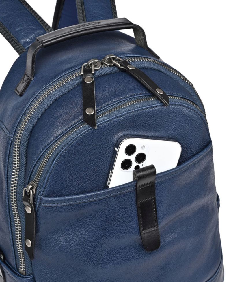 Sun-Wing Small Leather Backpack