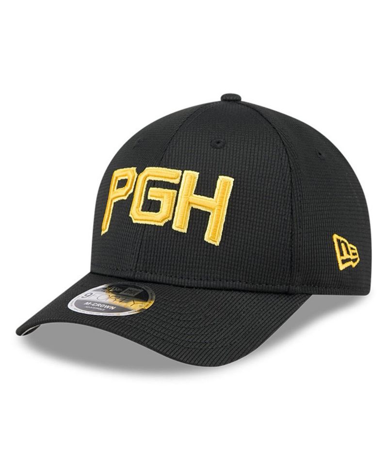 Men's Black Pittsburgh Pirates City Connect Batting Practice 9FORTY M-Crown Adjustable Hat