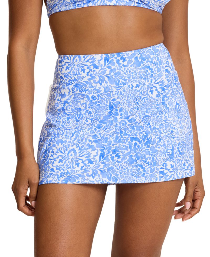 Women's High-Waist Pull-On Full-Bottom-Coverage Skort