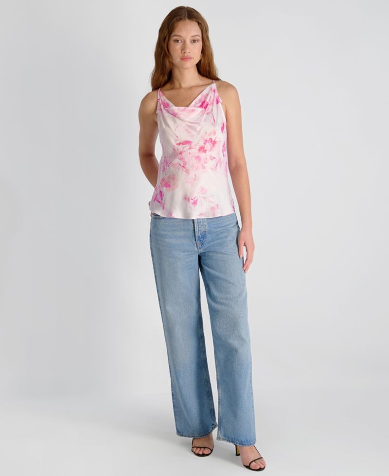 Women's Ennis Satin Cowl Neck Top