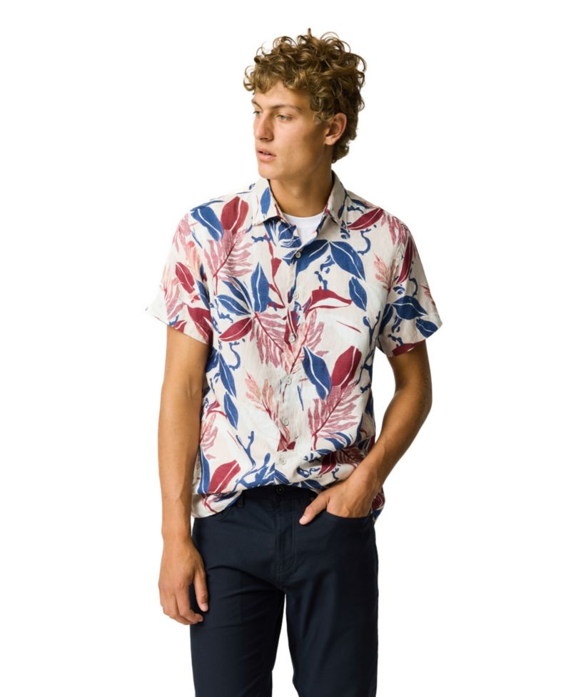 Men's Slim Fit Saltwater Linen Shirt