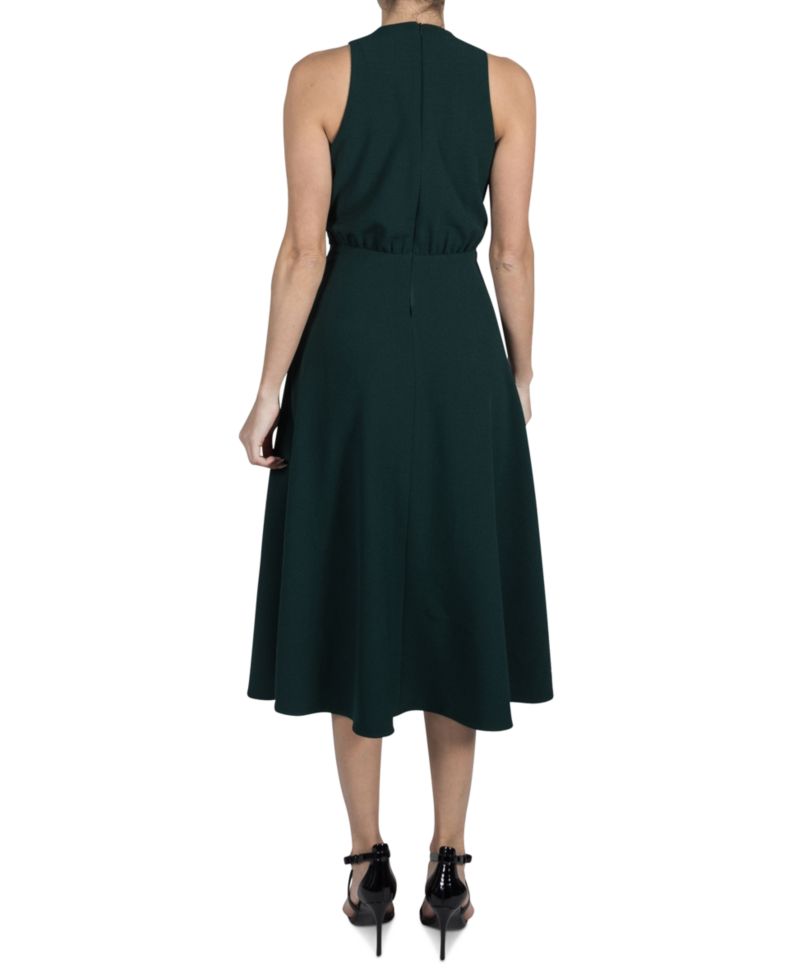 Women's Sleeveless High-Neck A-Line Dress