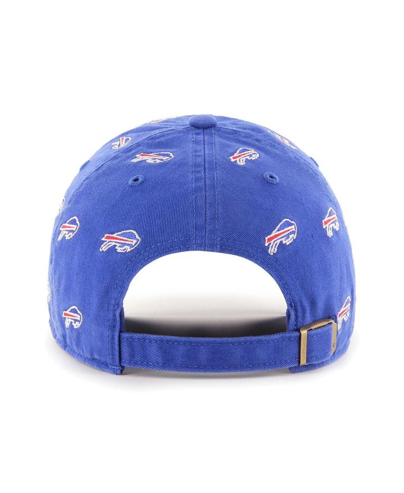 Men's and Women's Royal Buffalo Bills Confetti Clean Up Adjustable Hat