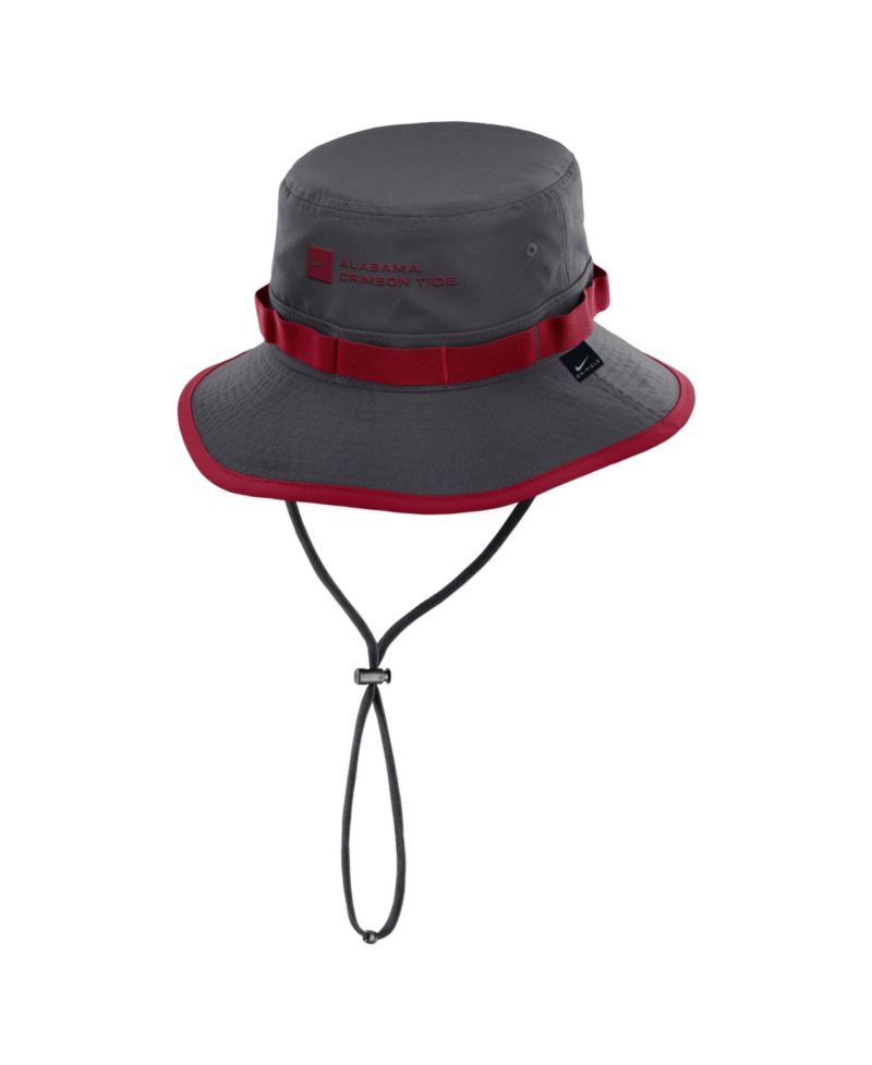 Men's Anthracite Alabama Crimson Tide 2026 Sideline Apex Boonie Bucket Hat