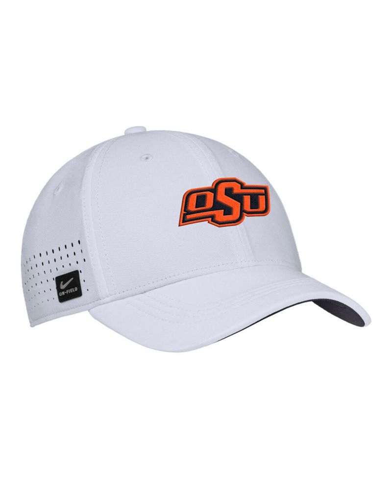 Men's White Oklahoma State Cowboys 2025 On-Field Performance Flex Hat