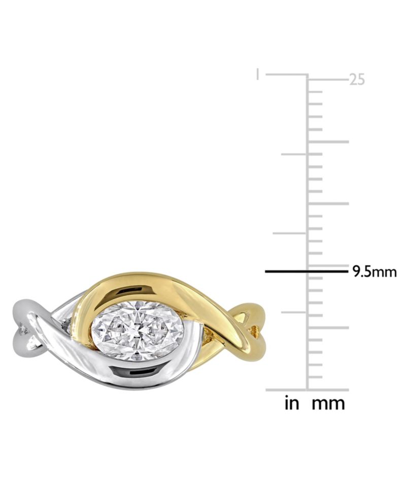 Lab-Grown Moissanite (1 ct. t.w.) Ring in Sterling Silver